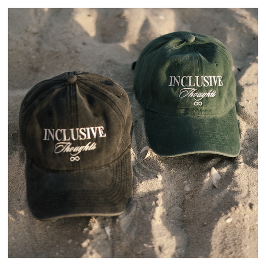 Inclusive Thoughts Cap - Washed Out Green + Black